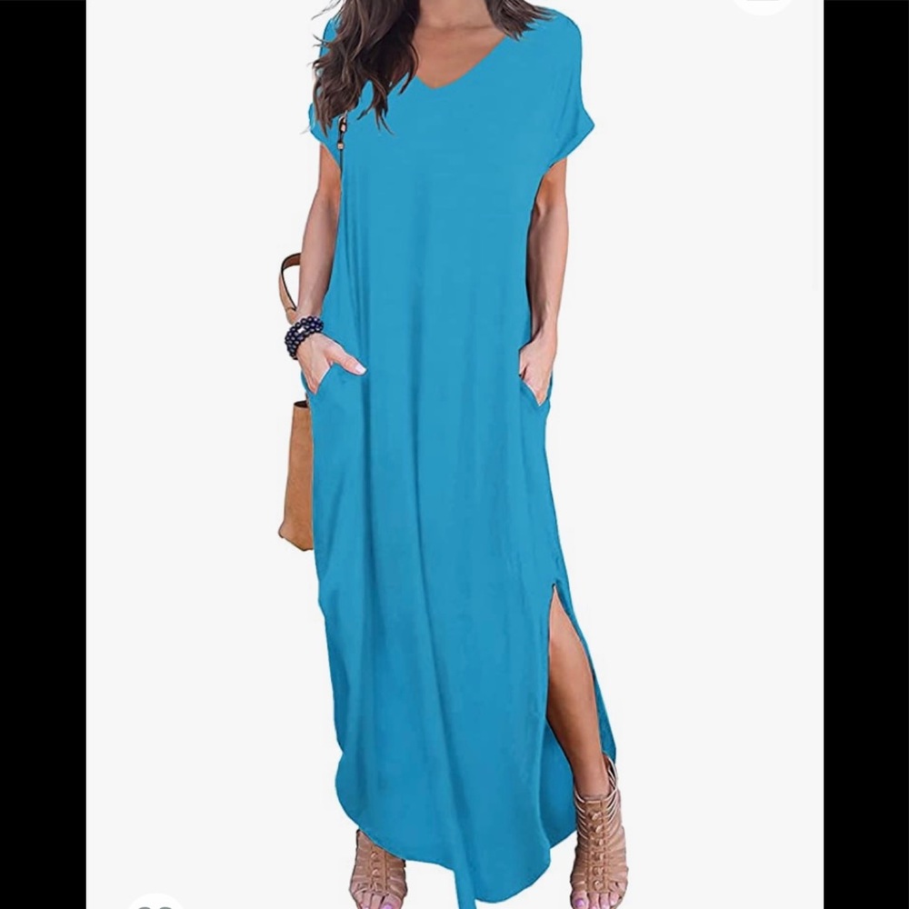 Aqua dress maxi